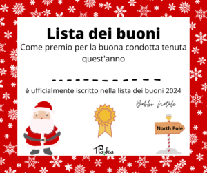 Lista dei buoni 2024