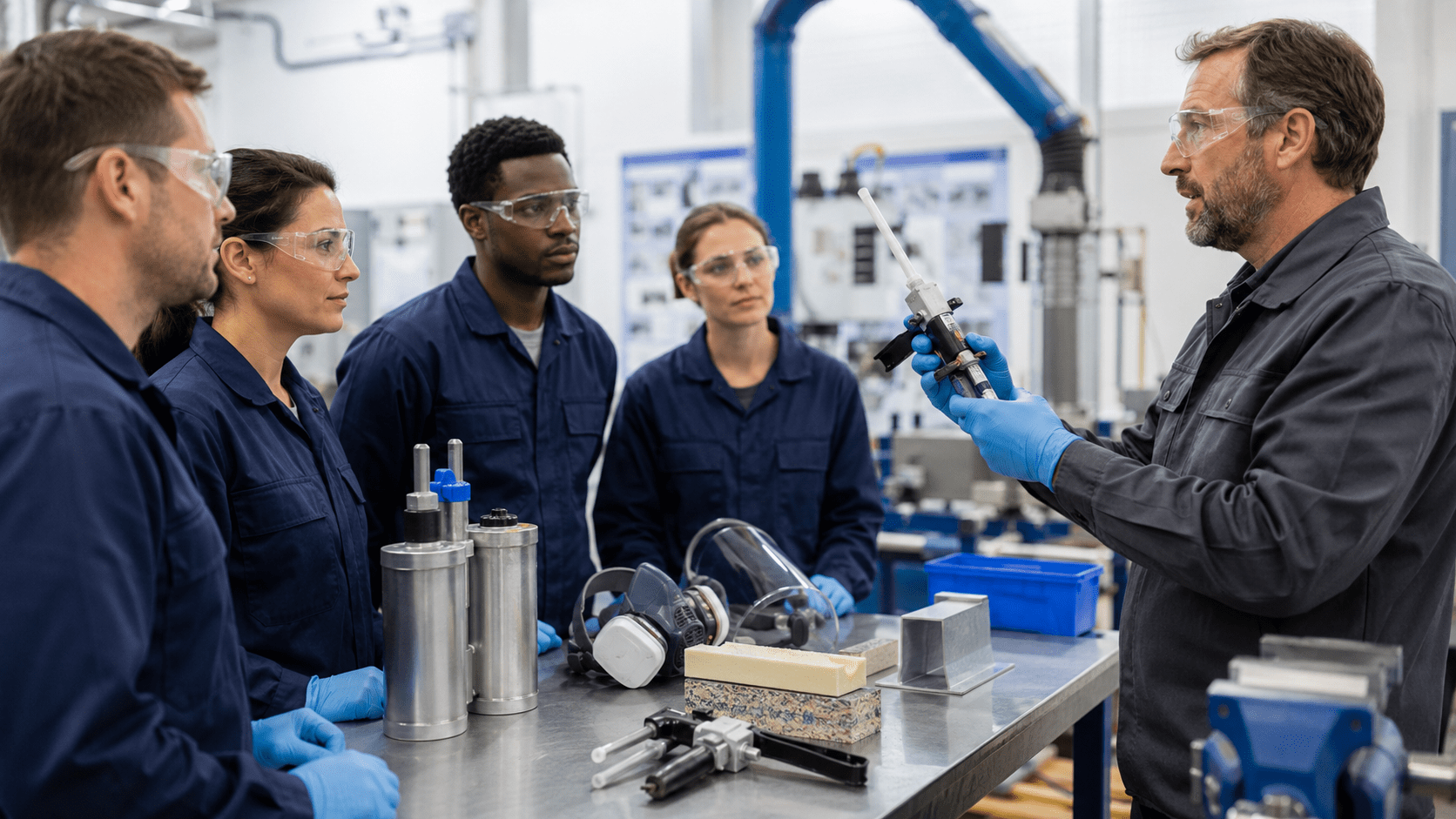 Formazione avanzata sull'uso dei diisocianati per tutti gli usi industriali e professionali.