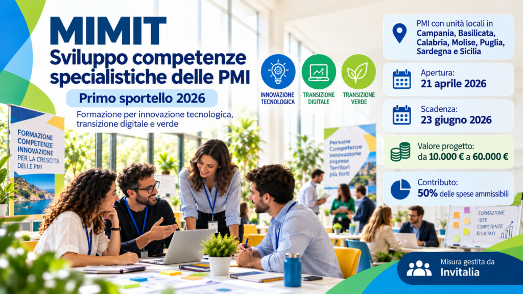 MIMIT - Sostegno dello sviluppo di competenze specialistiche delle PMI